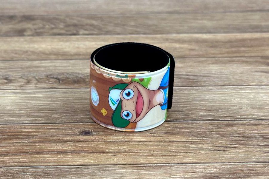 full color bedrukte slapwrap met vrolijk ontwerp